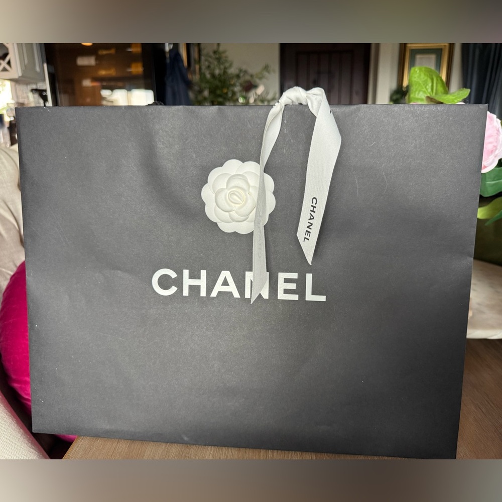 Chanel shopping bag 17”x13”x6”